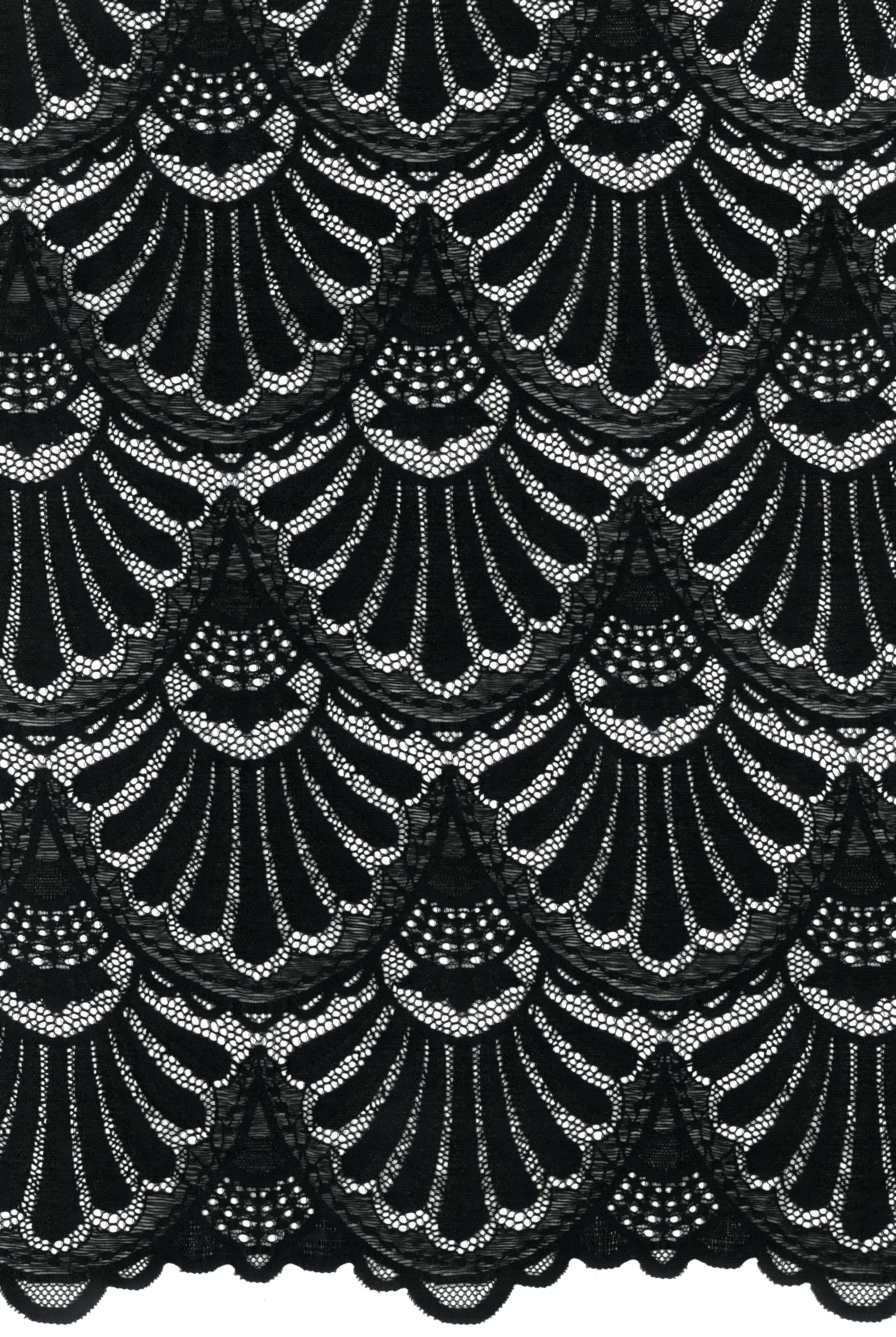 STRETCH LACE - BLACK